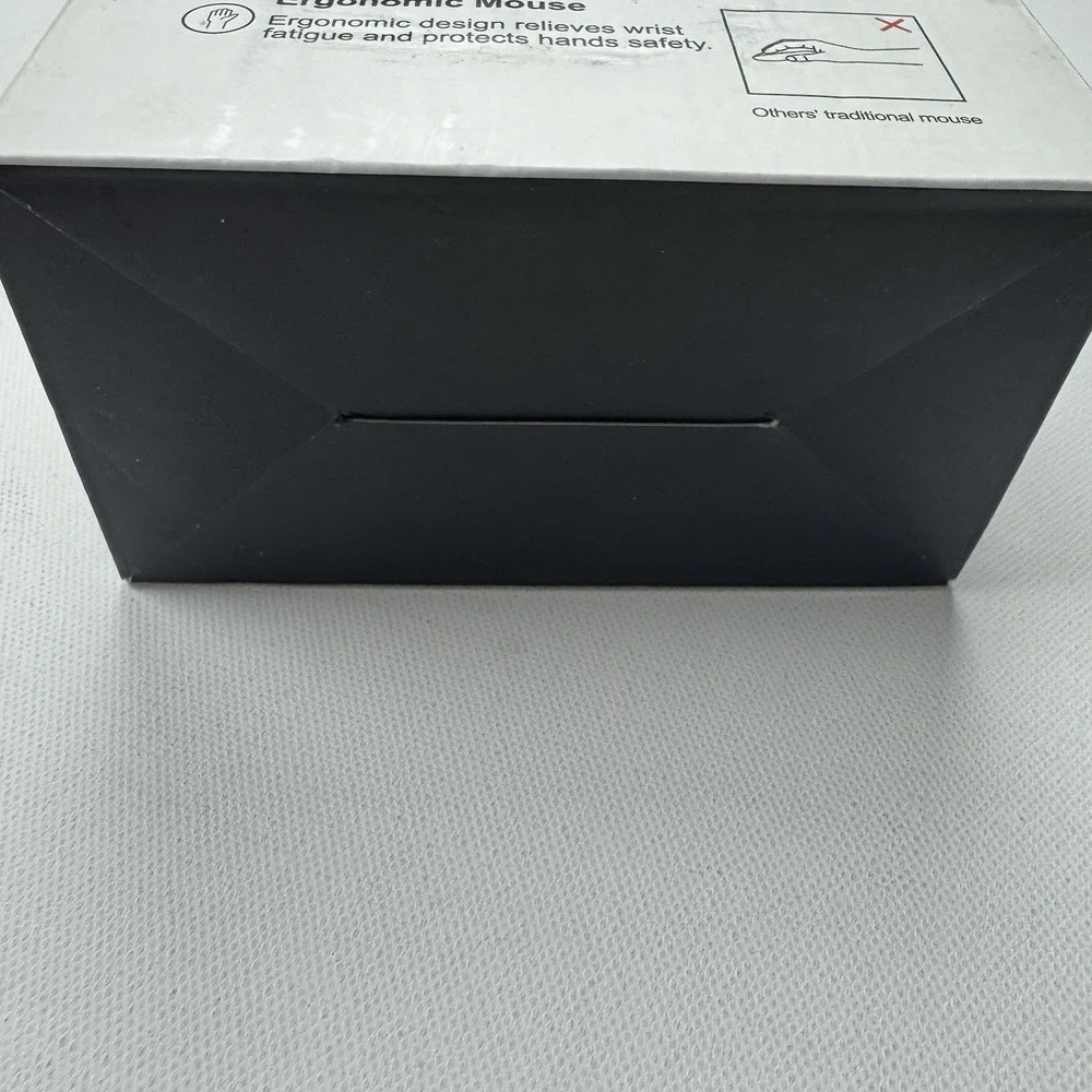 POJTK Black Ergonomic Mouse Wireless Bluetooth